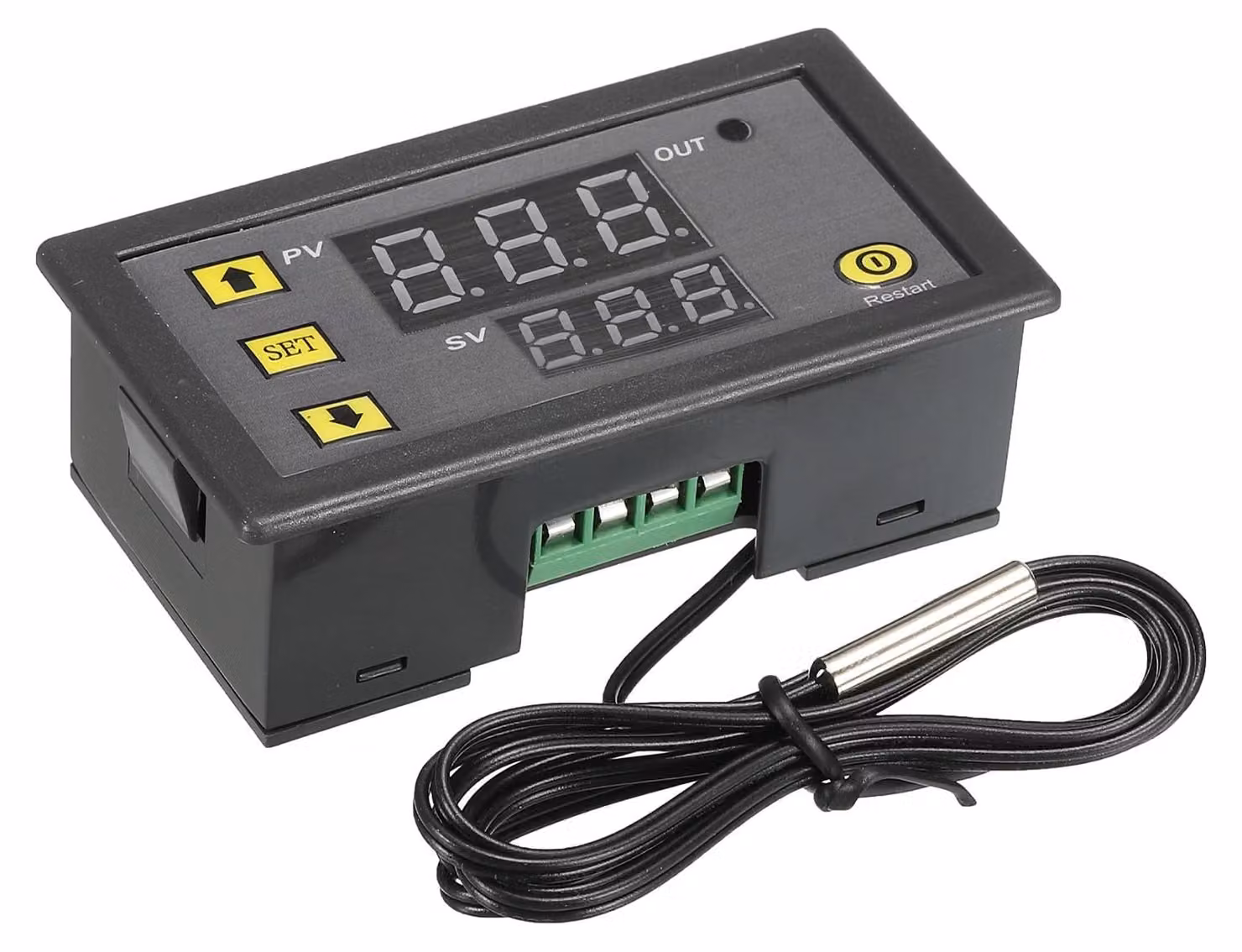 2 regolatori di temperatura digitali a LED, 10A DC 12V, con sensore NTC