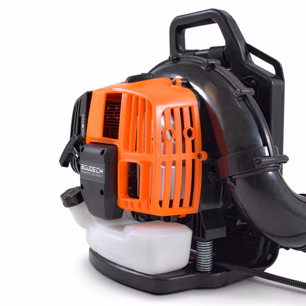 Soffiatore a Zaino Semi-Professionale Boudech 2 Tempi 52cc 1.5Kw Arancione con Schienale Ergonomico e Velocità fino a 280Km/h – 2