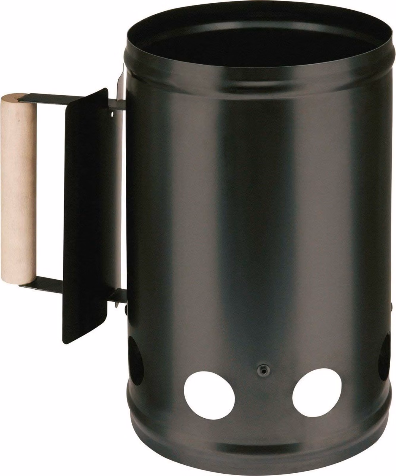 LANDMANN Canna accendifuoco con manico | Ø 17 x 27,5 cm | Nero | Canna accendifuoco in metallo per barbecue, campeggio, attività all'aperto, giardino, terrazza, festival | Accenditore per barbecue, accessori per barbecue