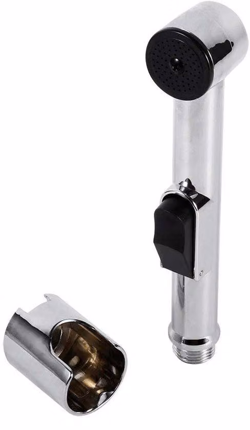 Doccia igienica portatile - Bidet ergonomico - ABS con rivestimento in cromo - Facile installazione - Igiene ottimale - Utilizzo confortevole - Bidet da vasca