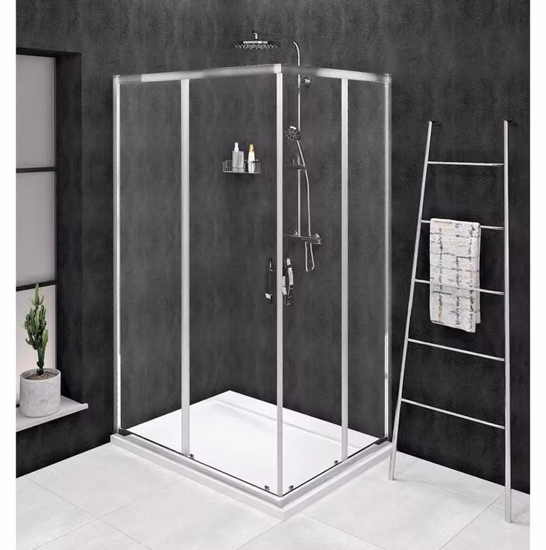 SIGMA SIMPLY Cabina doccia rettangolare 900x800 mm, versione L/R, ingresso ad angolo