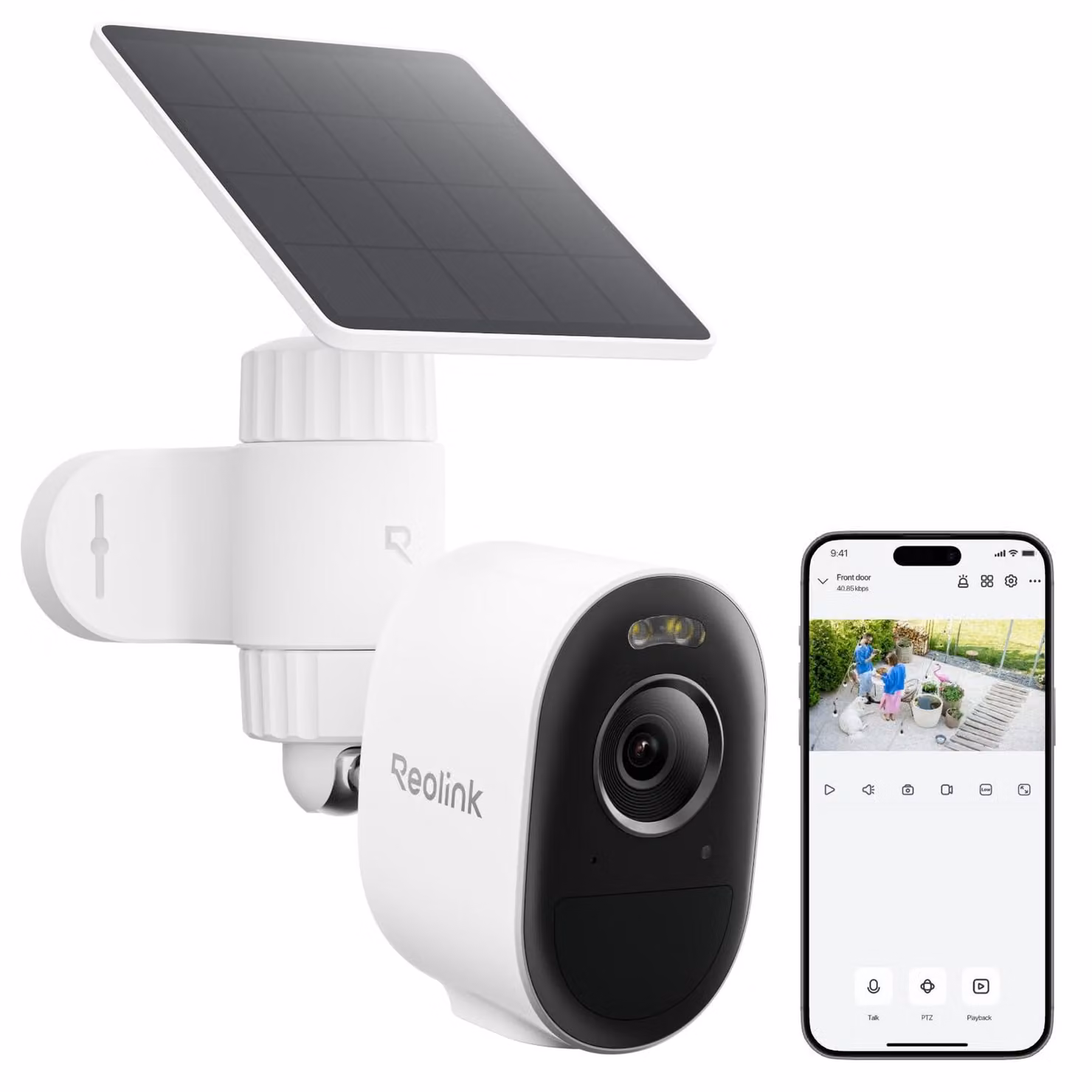 Telecamera di sicurezza esterna Reolink 3K 5MP, wireless, alimentata a energia solare e con batteria, dotata di intelligenza artificiale