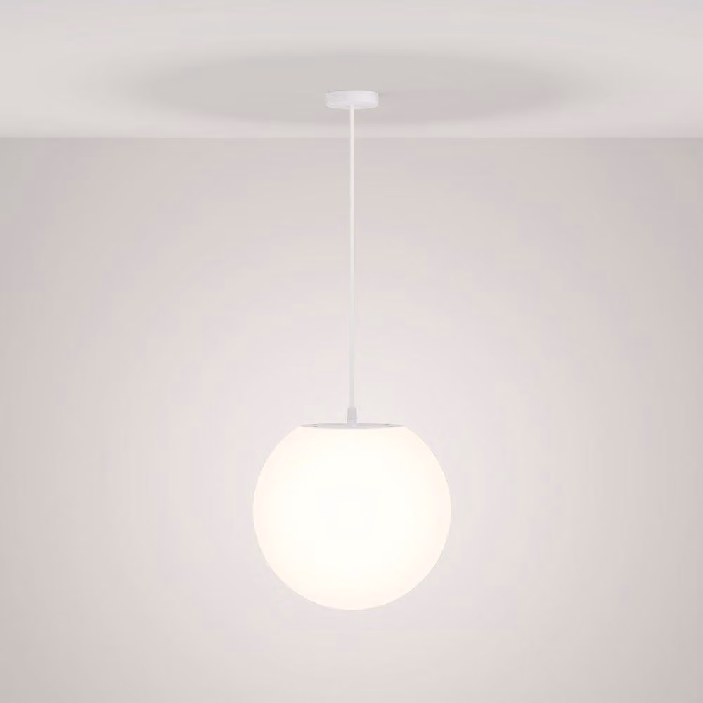 Sospensione Da Esterno Classica Plastica Bianco 1 Luce E27 30W Ip54
