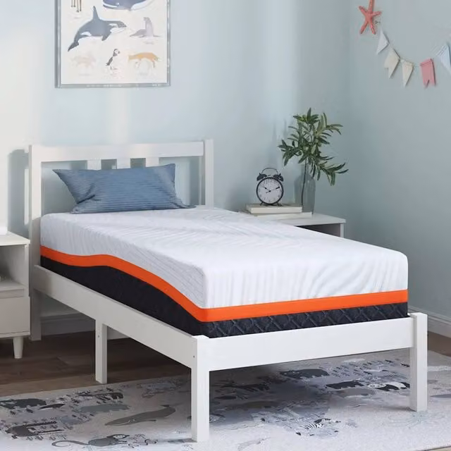 Materasso in gel vidaXL Bianco e Grigio L: 160 cm, P: 80 cm, H: 25 cm con tessuto Jacquard e regolazione della temperatura