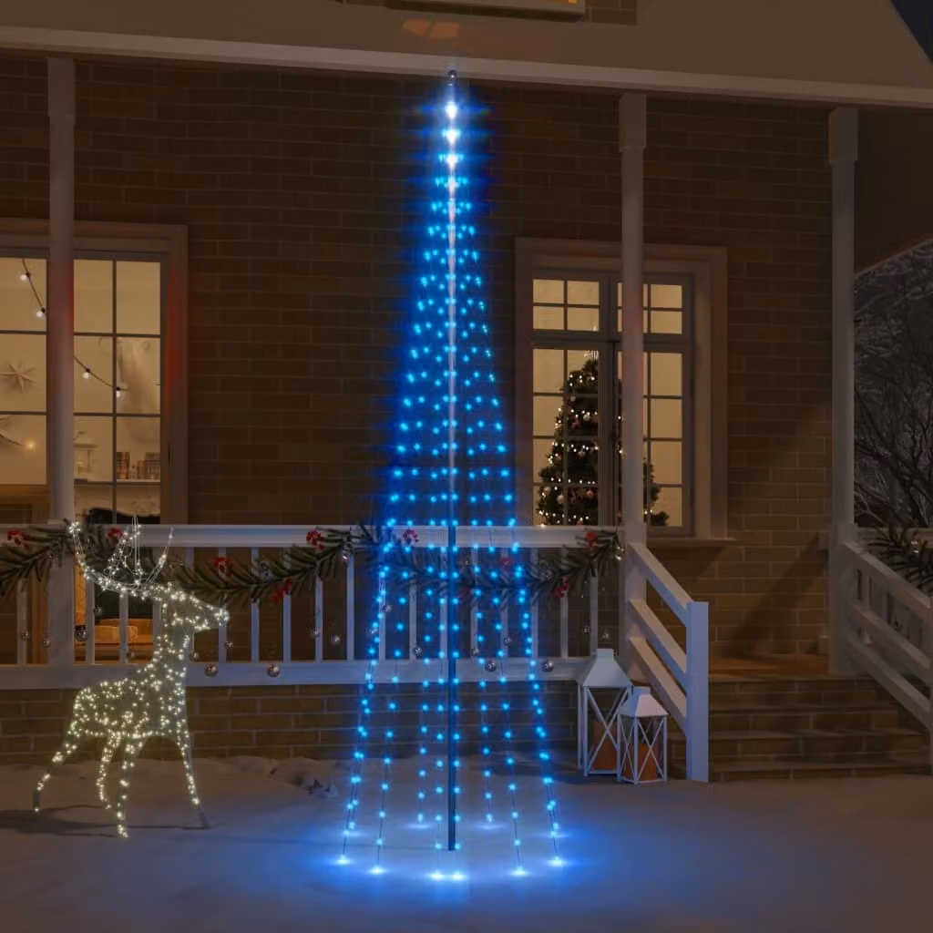 Maison Exclusive - Albero di Natale a LED per bandiera, colore blu, 310 LED, 300 cm