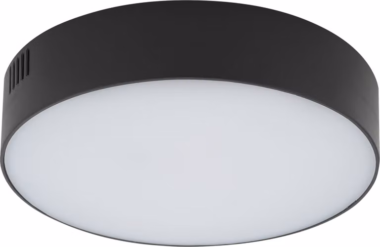Plafoniera LED rotonda ROUND bianco e nero 25 W, luce bianca neutra 1800 lm, plastica, dimensioni: 4x16x16 cm, IP20, Nowodvorski Lighting