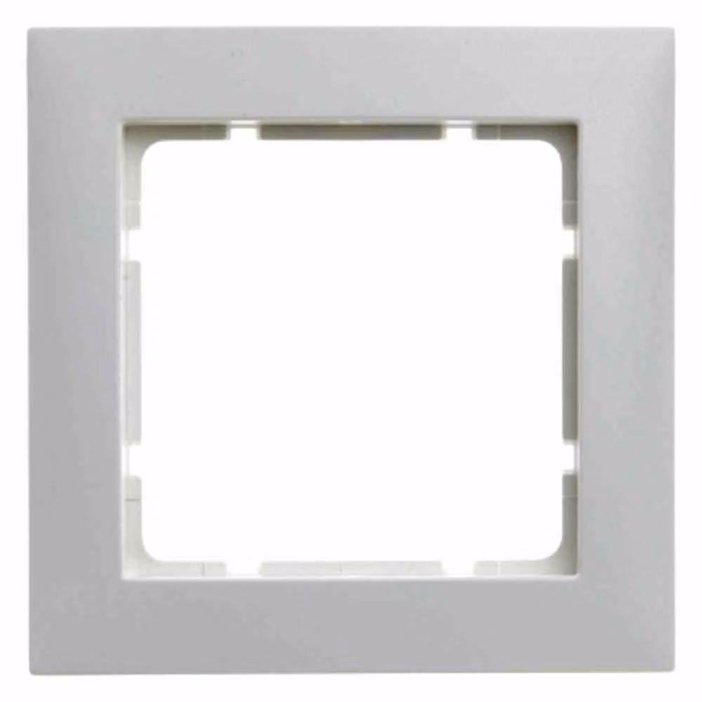 Cornice Berker singola, S.1, bianco polare lucido, 1 pz.