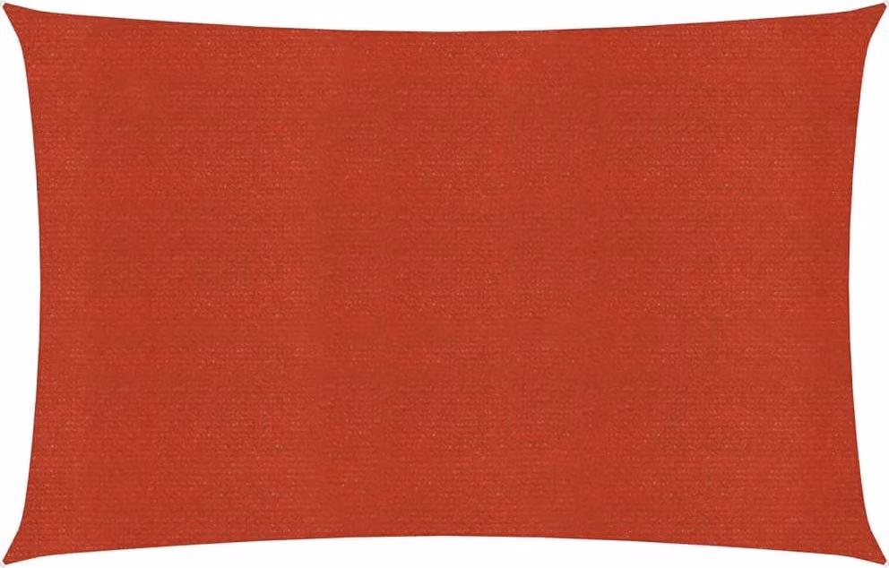 The Living Store Tenda da sole 160 g/m² Rosso 2x5 m HDPE