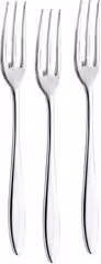 Set di 3 forchette dessert Abert STYLE in acciaio inox 18/10 color argento lucido, Lunghezza: 14,6 cm