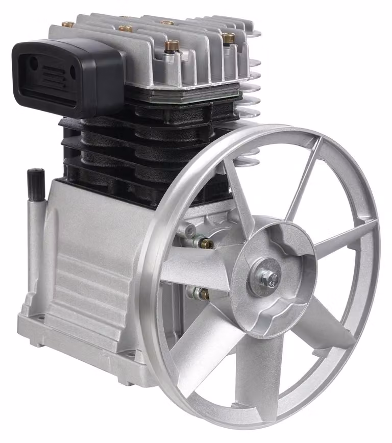 Pompe per compressori d'aria, 3 CV, costruzione robusta, colore argento
