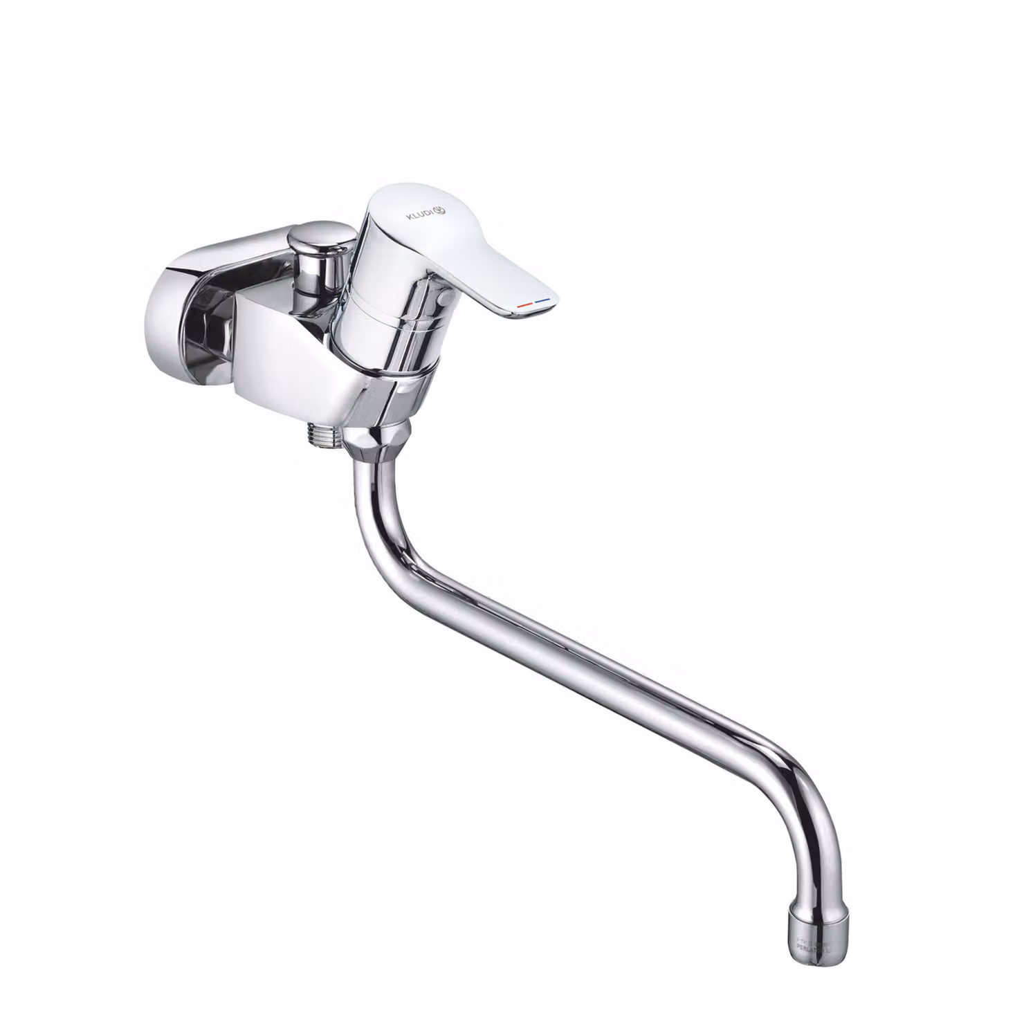 KLUDI PURE&EASY Mitigeur monocommandé pour bain et douche, bec pivotant 250mm, chrome, 375910565, 375910565