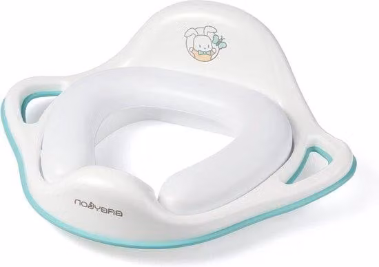 Accessorio per l'addestramento alla toilette dei bambini con gancio e maniglia - Supporto ergonomico antiscivolo per il WC - Protezione per il WC per bambine e bambini - Accessorio bianco per il WC