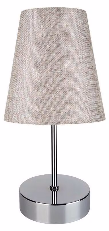 Lampada da tavolo cromo beige Estelya ASZ1068
