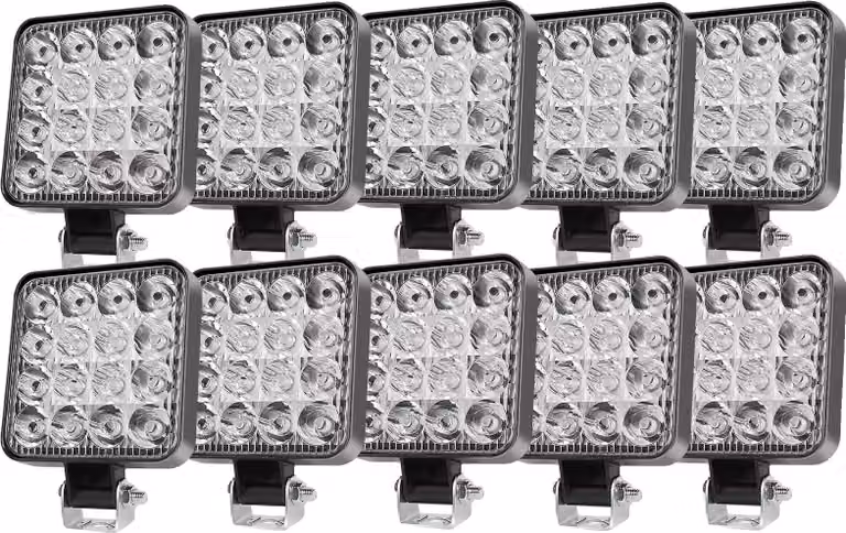 Luce da lavoro, LED ad alta resistenza, design impermeabile, 10 pezzi