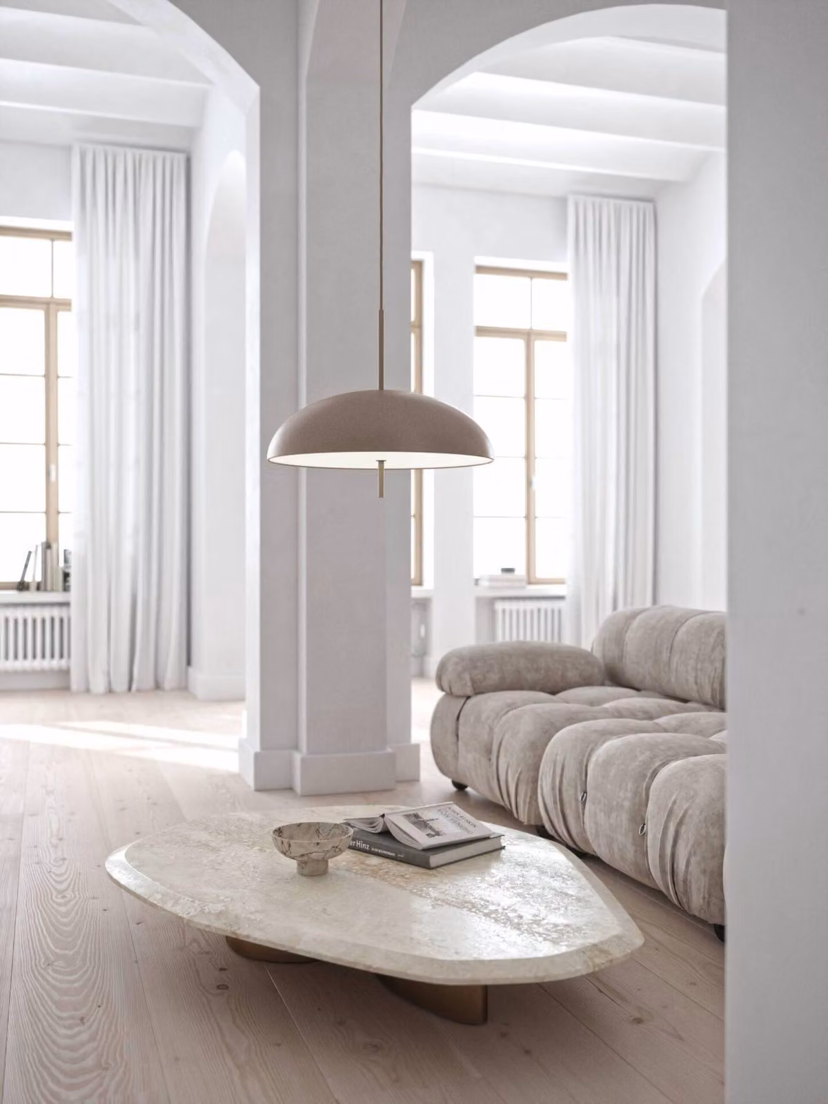 Lampada a sospensione NORDLUX Versale, Variante: Ø 495 x 410 mm, 2 x E27, marrone