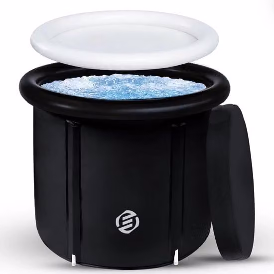 Bagno di ghiaccio portatile - Idoneo per la metodologia Wim Hof - Contenitore per doccia - Bidet portatile - Doccia esterna - Sacchetto per doccia - Immergibile - Modello: - Capacità: - Dimensioni: x x - Peso: kg