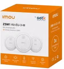 Set di 3 sensori di fumo Imou SETIK ZSM1 KIT EU colore bianco