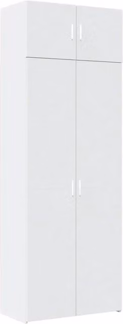 Mobile Portaoggetti Bianco 80x42,5x225 cm in Truciolato CFW5384566
