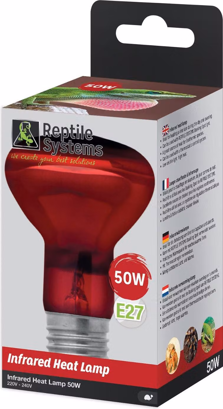 Reptile Systems - Lampada termica a infrarossi, lampada termica a infrarossi E27 - 50W