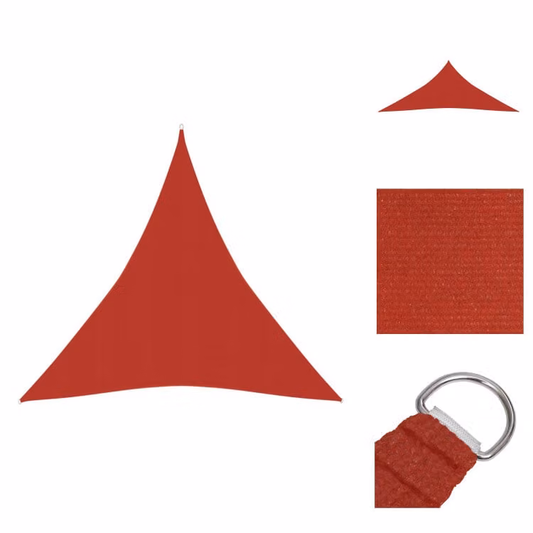vidaXL Tenda da sole 160 g/m², rossa, 3x4x4 m, in HDPE - Tende da sole e protezioni solari