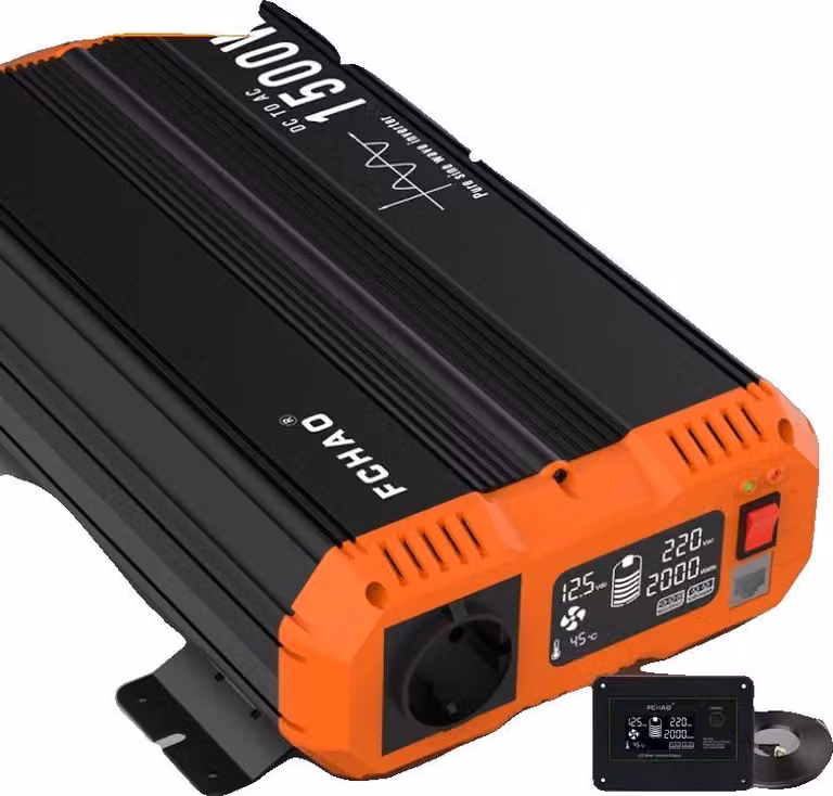 Inverter a onda sinusoidale pura, telecomando, 1500w-12v
