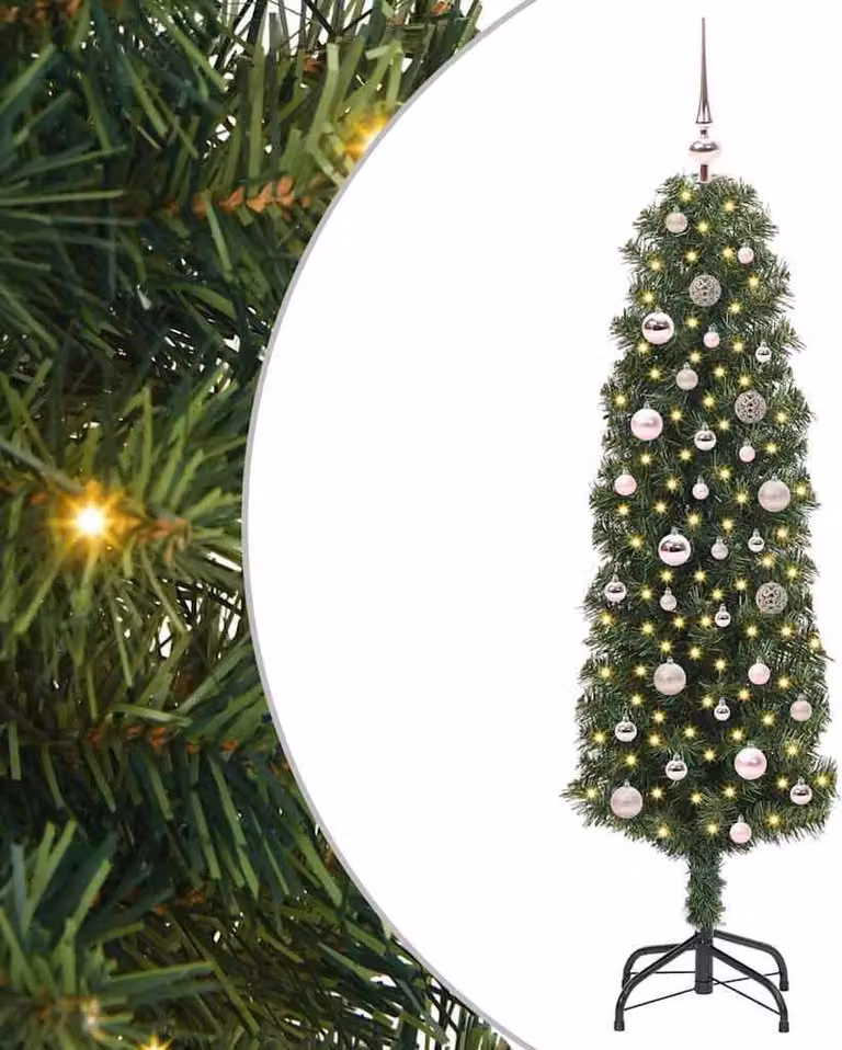 Albero di Natale artificiale con 150 LED Verde 150 cm