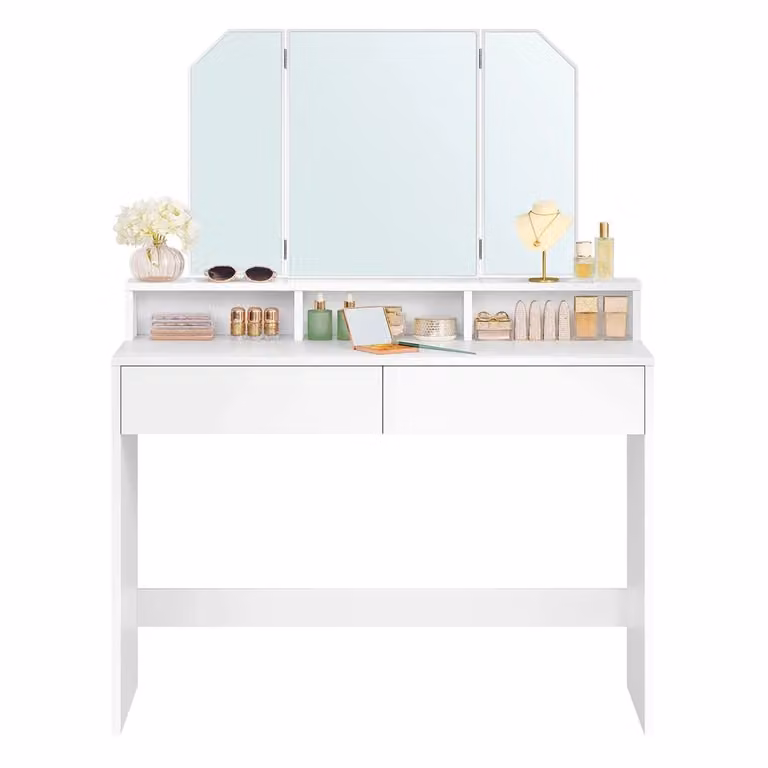 Stile Moderno Toeletta con Specchio Pieghevole