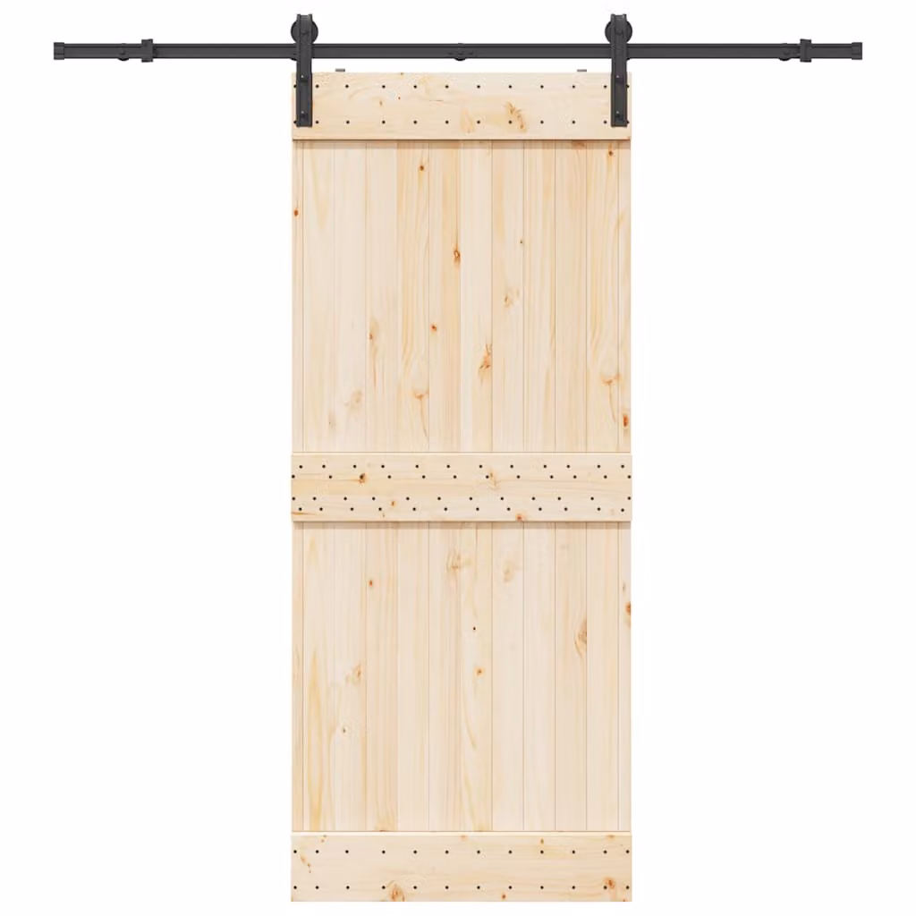 vidaXL Kit di Binari per Porte Scorrevoli in Acciaio Nero Opaco