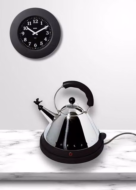 MG32 B, Bollitore Elettrico con Uccellino, Alessi Colore: Nero