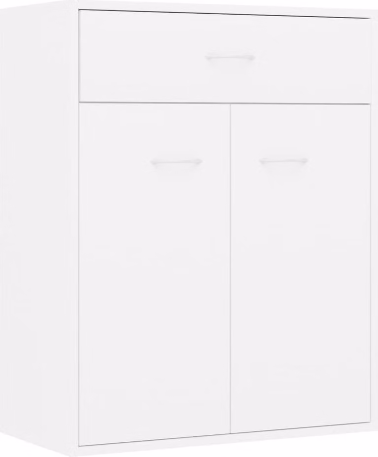 Credenza Bianca 60x30x75 cm in Legno Multistrato