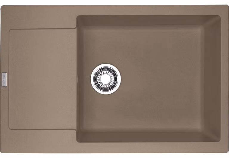FRANKE MARIS MRG 611-78 XL Vestavný dřez / Fraganit / Kašmír / Oboustranný / Tlačítko / 60 cm