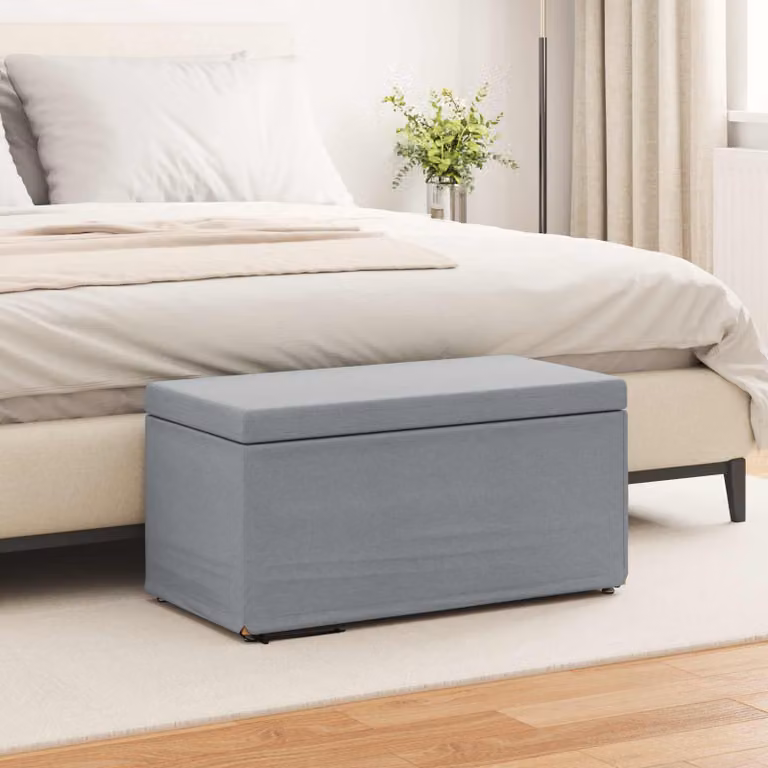 Pouf vidaXL Grigio chiaro L: 81 cm, P: 41 cm, H: 40 cm