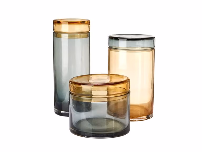 Caps and Jars - Collezione di Barattoli Cognac - 3 pezzi