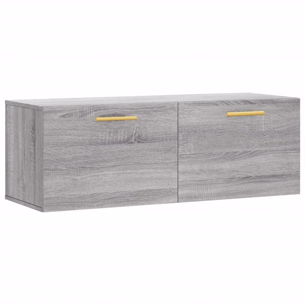Mobile a Parete Grigio Sonoma 100x36,5x35 cm Legno Multistrato