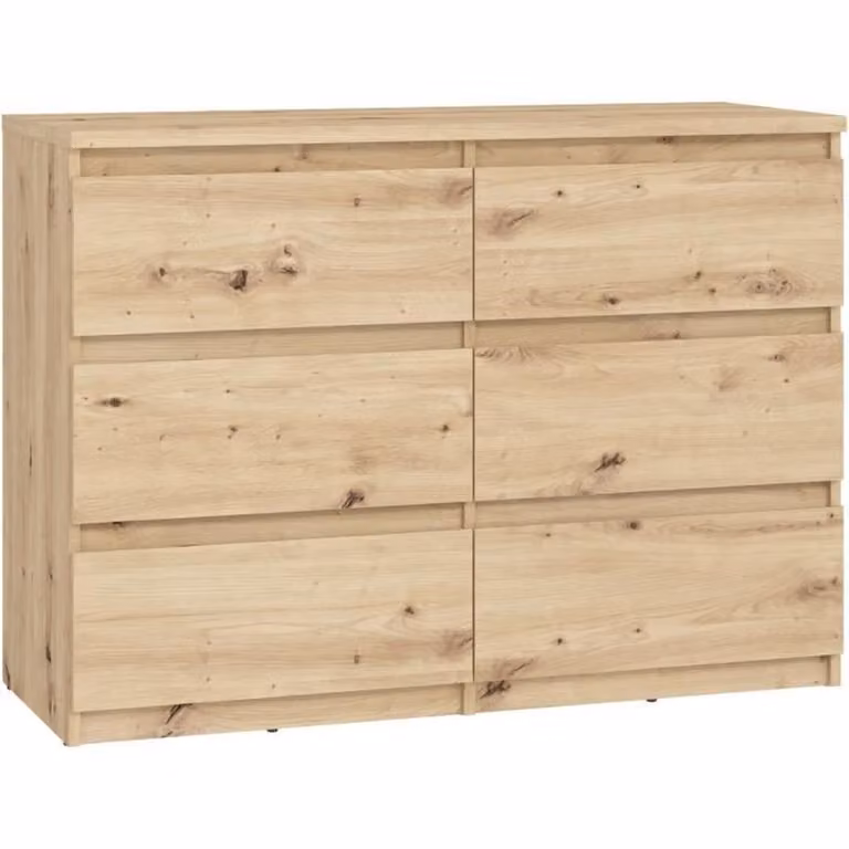 Cassettiera CHELSEA 6 cassetti - 110 x 42,2 x 79,9 - Rovere artigianale