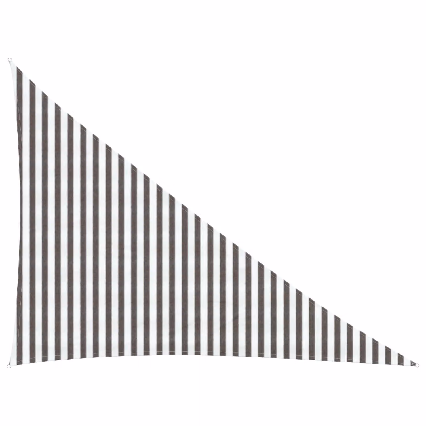 Telo Ombra Triangolare vidaXL in HDPE Grigio Chiaro e Bianco L/P/H: 3 x 4 x 5 m