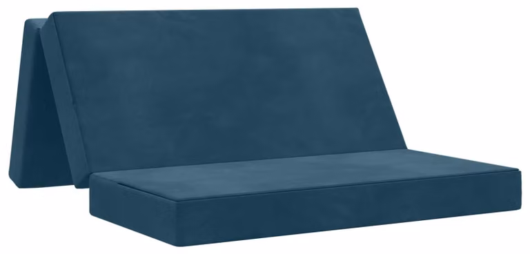 Divano Letto Pieghevole 120 x 67 x 45 cm Blu