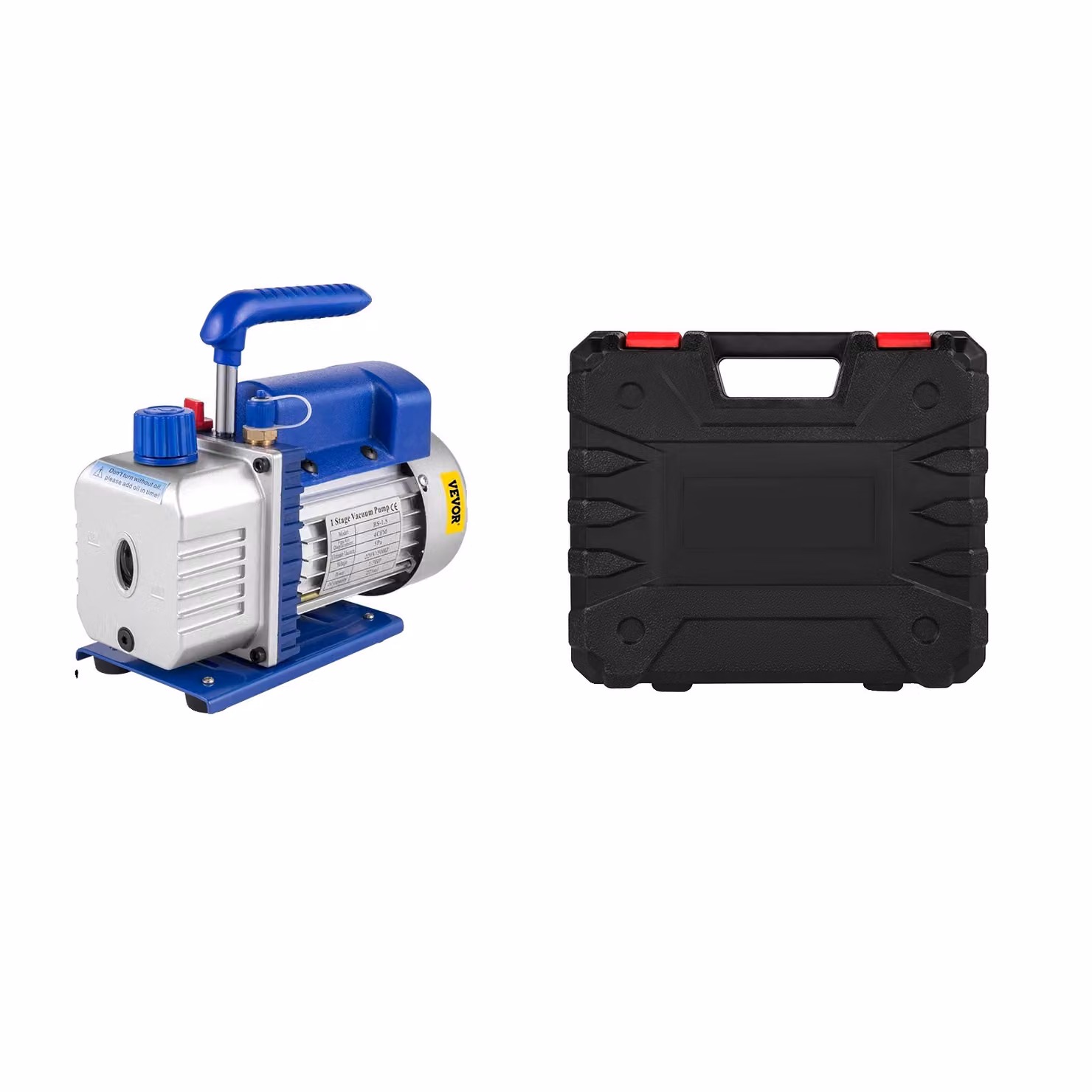 Set di pompe per vuoto per refrigeranti, base metallica solida, design anti-riflusso dell'olio, 4CFM 1-4PS