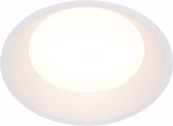 Lampada da incasso LED rotonda 12W, IP44, bianco neutro, bianco, materiale alluminio