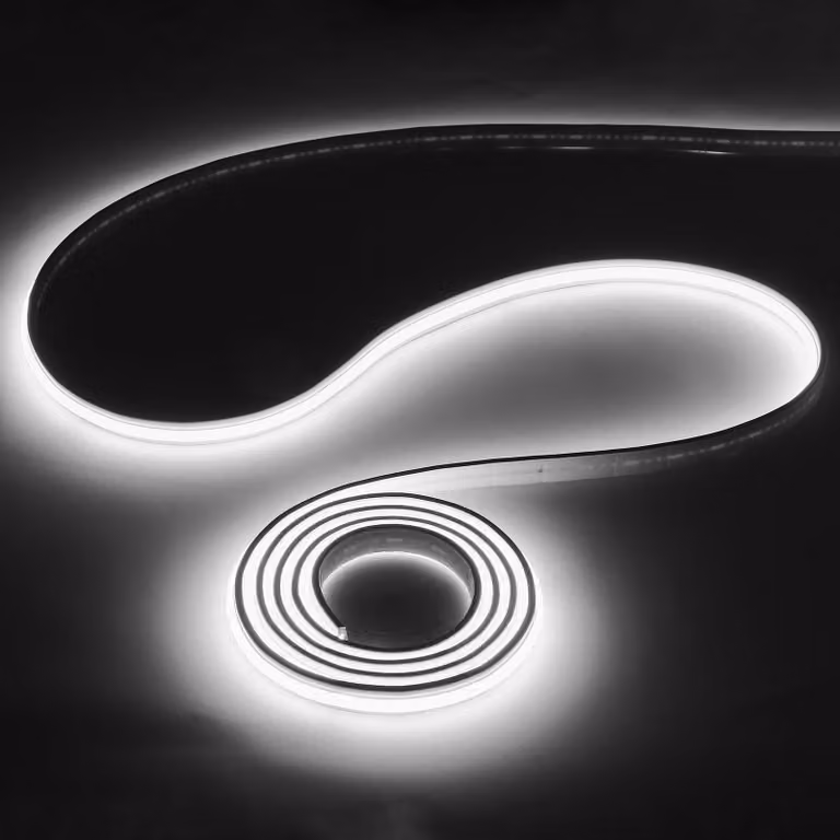 Striscia LED da 20 metri, tecnologia COB, luce bianca fredda, 220V, grado di protezione IP67, impermeabile
