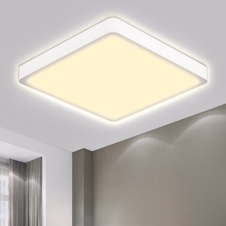 LQWELL Lampada da soffitto a LED, IP44, resistente agli spruzzi d'acqua, per bagno, rotonda, piatta, 32 W, 3000 K, 3400 lm, moderna, semplice, sottile, per soggiorno, 400 × 25 mm