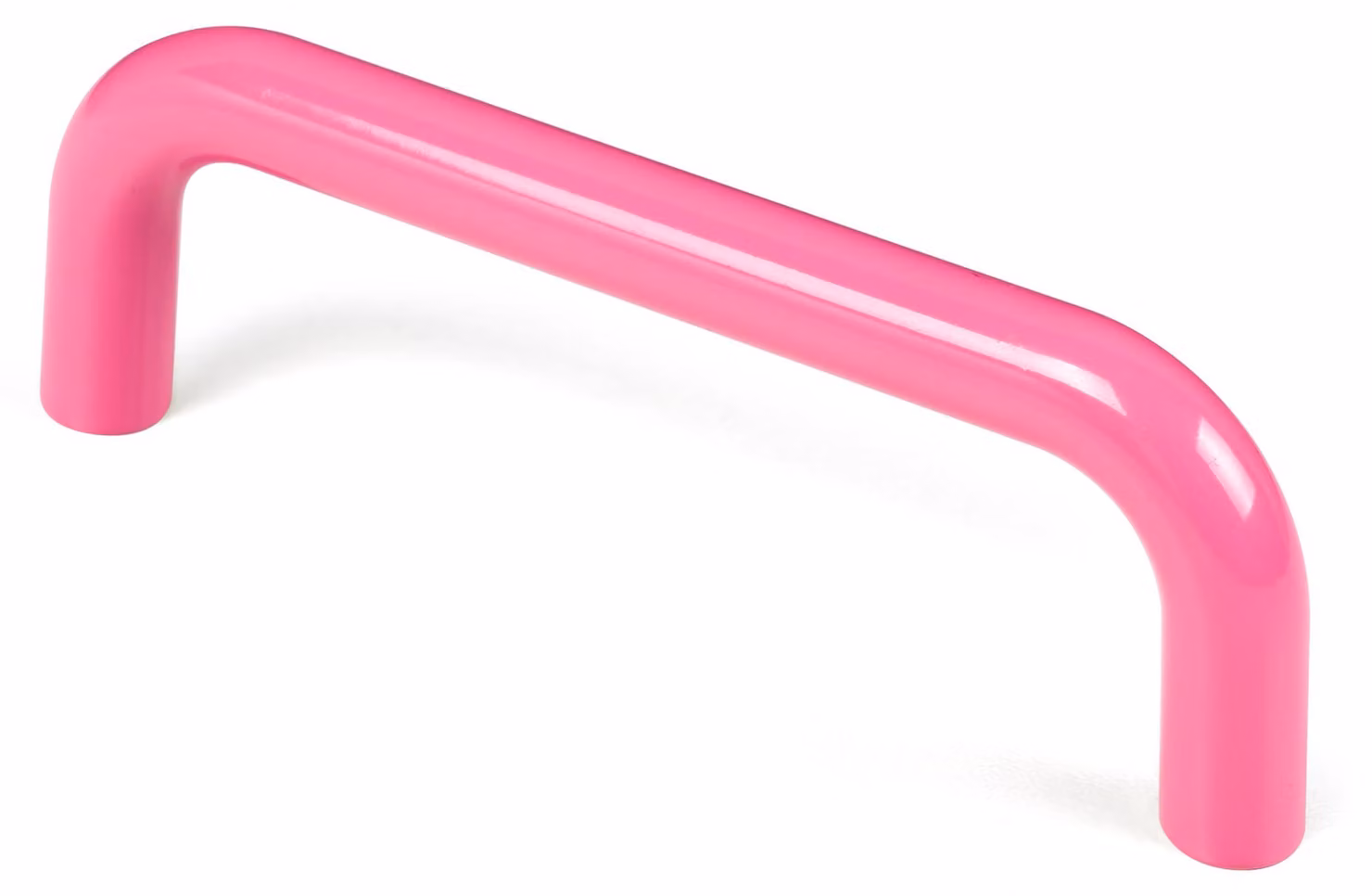 Maniglia per mobile in ABS, distanza tra i fori di 96 mm, colore magenta lucido, confezione da 50 pezzi