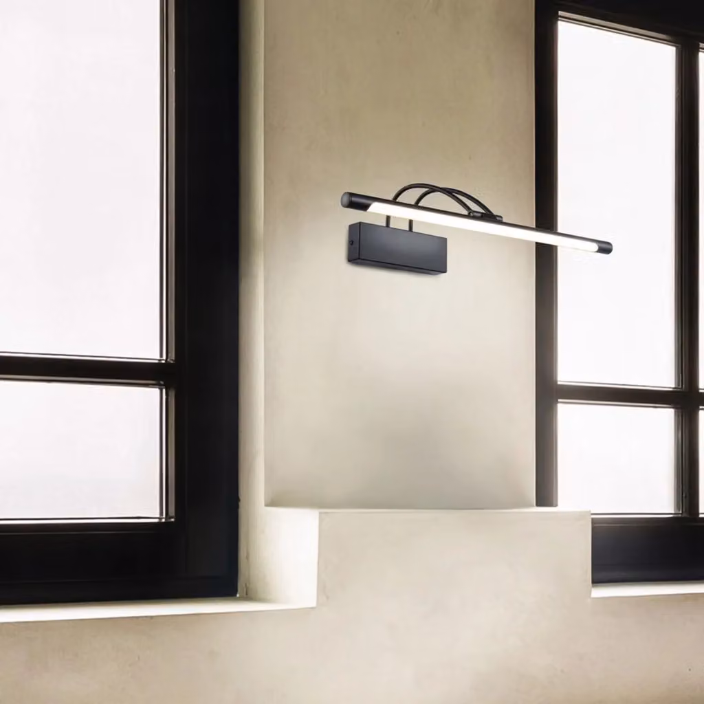 Applique moderna Maytoni Finelli con luce LED integrata, orientabile, in metallo nero e bronzo – 2