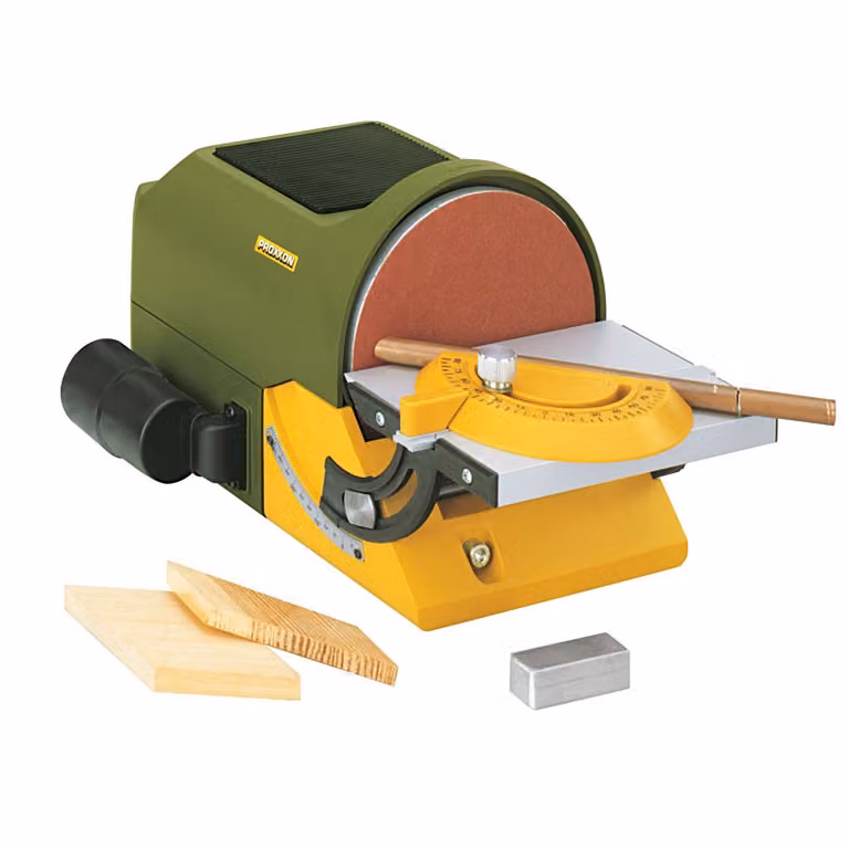 PROXXON Tellerschleifgerät TG 125/E 230V Schleifteller 125 mm, Tisch Aluminium