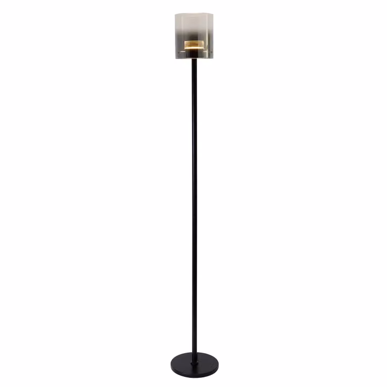 HighLight Lampada da terra a LED Salerno, dimmerabile, Nero, Soggiorno / Sala da pranzo, Metallo, Moderno, Lampada LED da terra