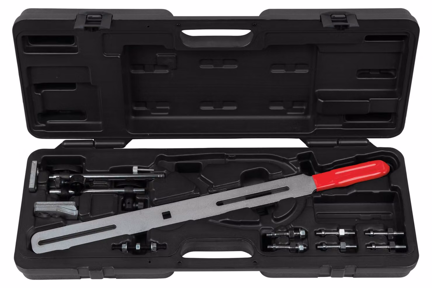 KS TOOLS Strumento di prova per volani a doppia massa senza disco angolare e comparatore 15 pz - 150.2435