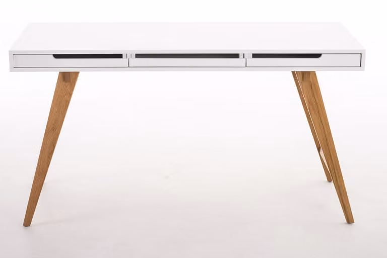 In And OutdoorMatch Virginia - MDF e rovere - 75 x 140 x 60 cm - Colori bianco e rovere - Design elegante
