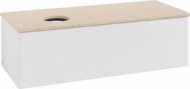 Mobiletto V&B con struttura frontale Antao 120x36x50cm, WBP botti. Lac
