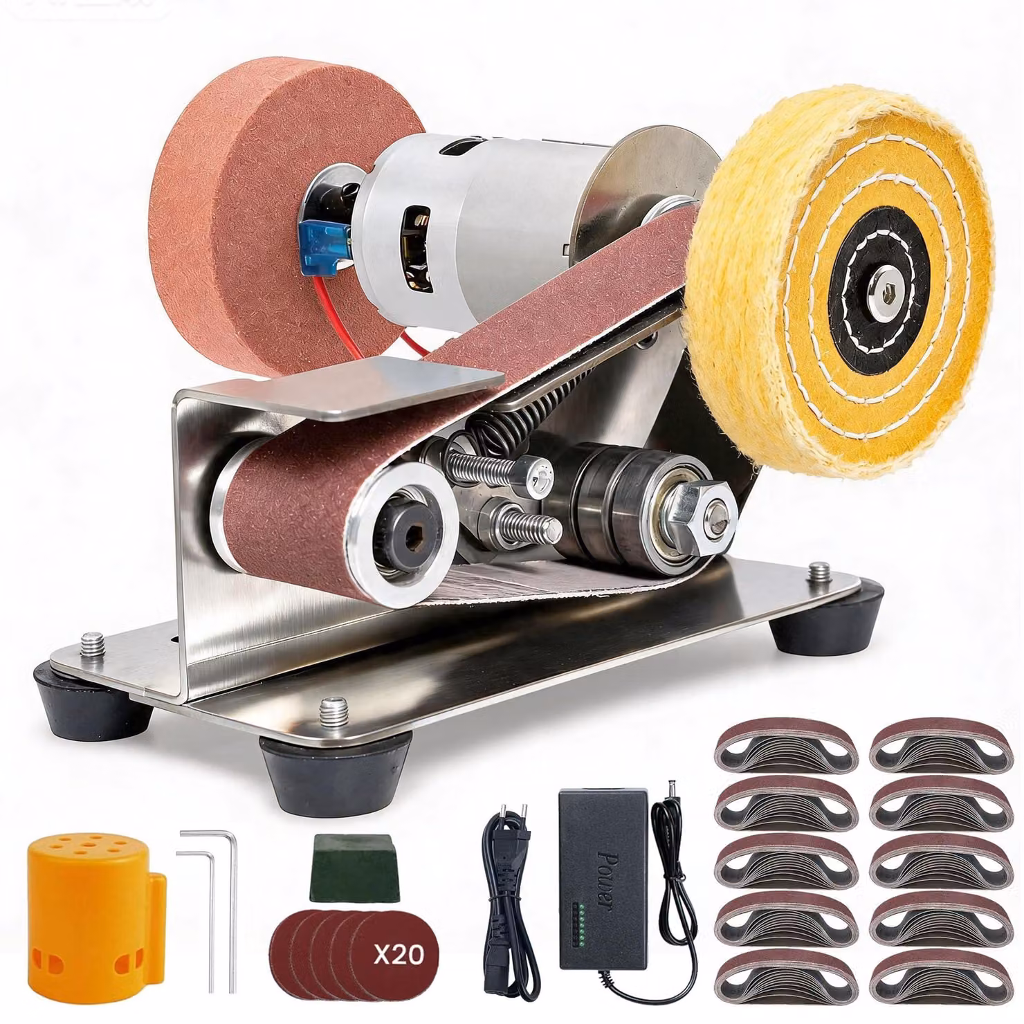 Levigatrice elettrica - 240 V - Potenza: [Specificare la potenza, se disponibile] - Grana fine - Diametro del disco: 30 mm - Adatta per legno e metallo