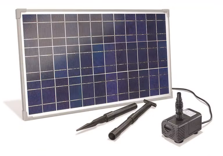 esotec corso d'acqua solare per laghetto da giardino set completo 25/1600 fontana solare 101018
